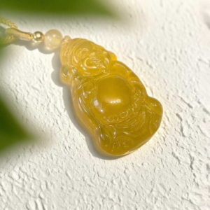 D118 Pendant Necklace: Yellow Plenty Icon